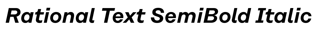 Rational Text SemiBold Italic image